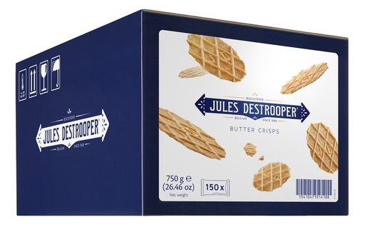 [JDS-BOTERW-150ST] JDS Natuurboterwafels 150st